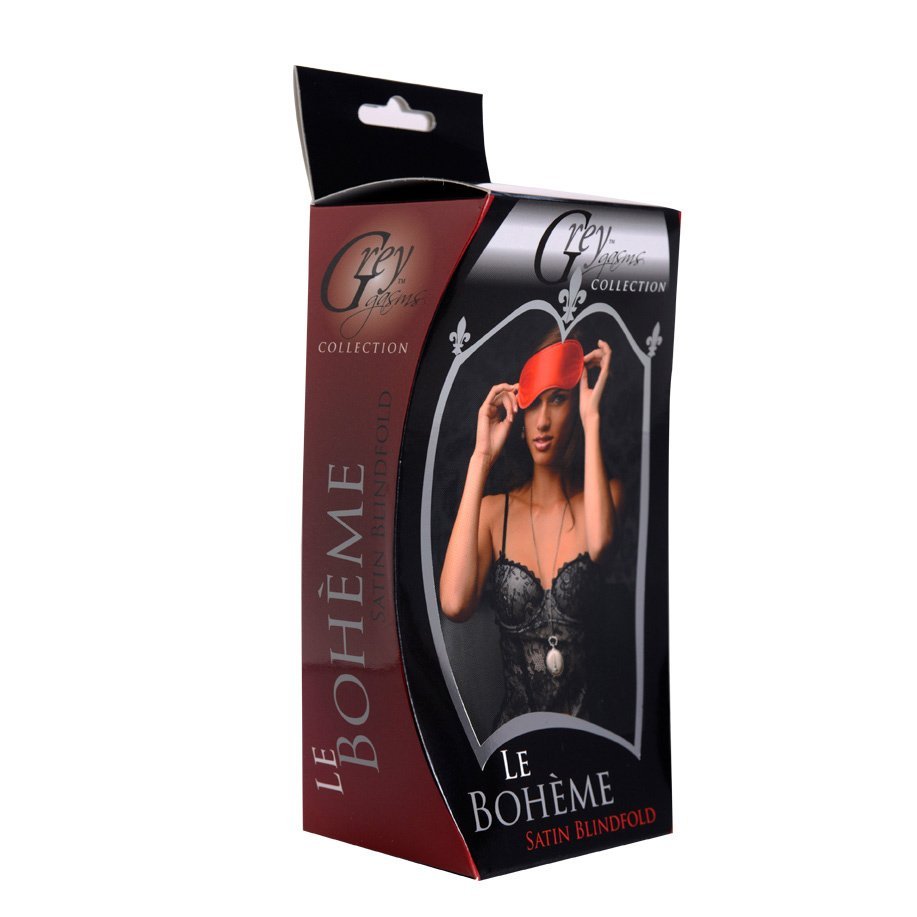 Le Boheme Satin Blindfold - Red