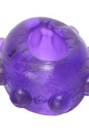 2 Gummy Cock Rings- Purple