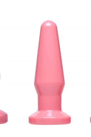 Pink Anal Plugs - Medium