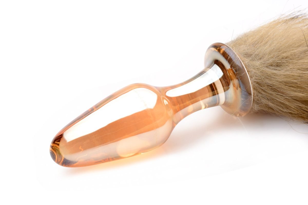 Fox Tail Glass Anal Plug