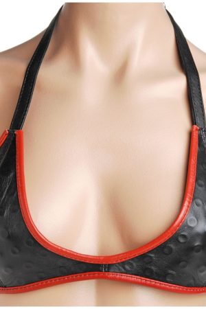 Leather Training Bra with Spikes