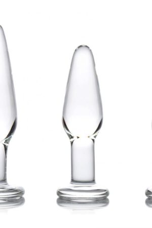Dosha 3 Piece Glass Anal Plug Kit