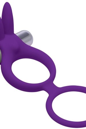 Throbbin Hopper Cock and Ball Ring with Vibrating Clit Stimulator
