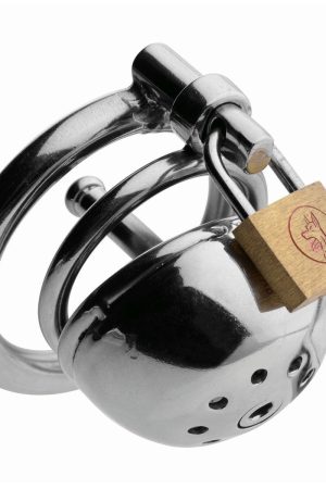 Solitary Plus Extreme Confinement Cage with Cum-Thru Plug