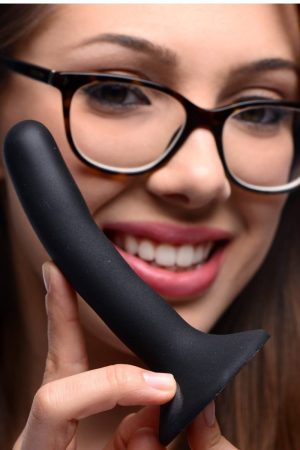 Black Silicone Strap-On Dildo - Small