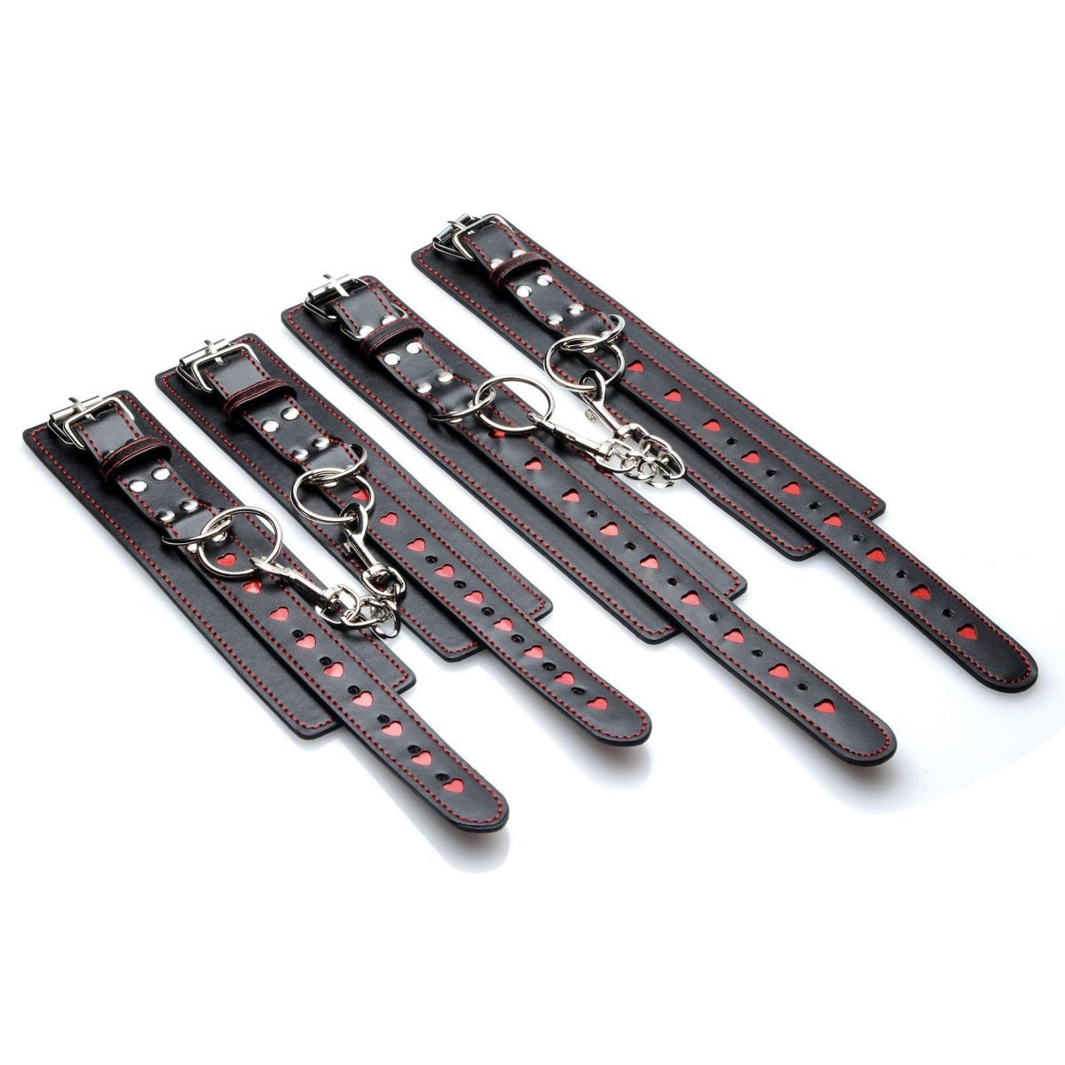 Heart Ache 5 Piece Heart Accented Bondage Set