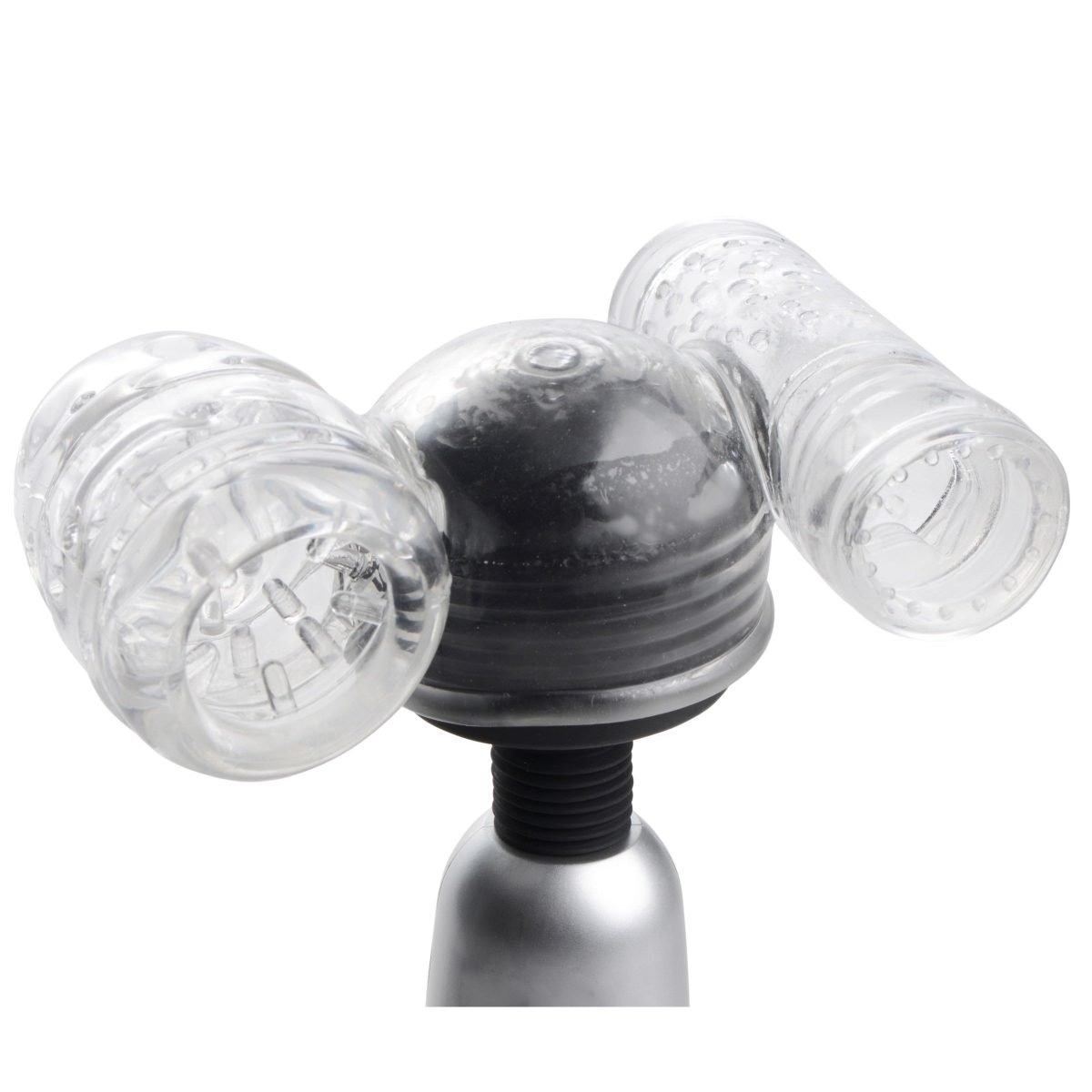 Twin Turbo Strokers 2 in 1 Wand Attachment for Men - Image 3
