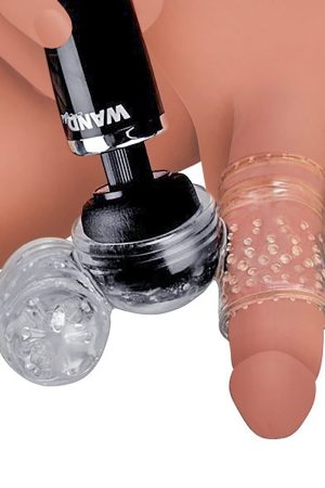 Twin Turbo Strokers 2 in 1 Wand Attachment for Men