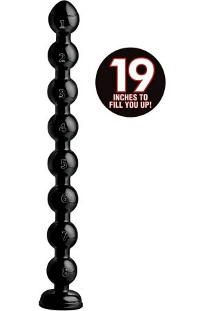 Hosed 19 Inch Beaded Thick Anal Snake