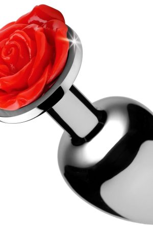 Red Rose Anal Plug- Large