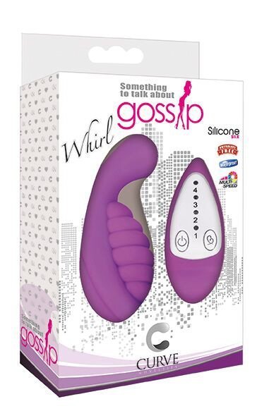 Whirl 4x Silicone Remote Vibe - Purple - Image 3