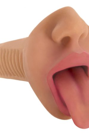 Mistress Selene Vibrating Mouth Stroker- Tan