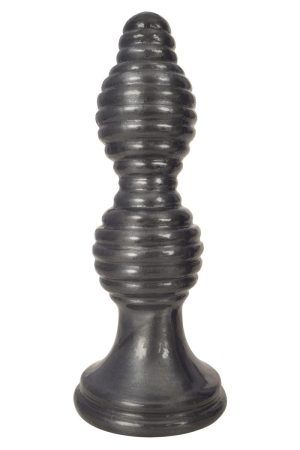 The Queen Ribbed Anal Plug ? Black
