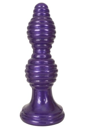 The Queen Ribbed Anal Plug ? Purple