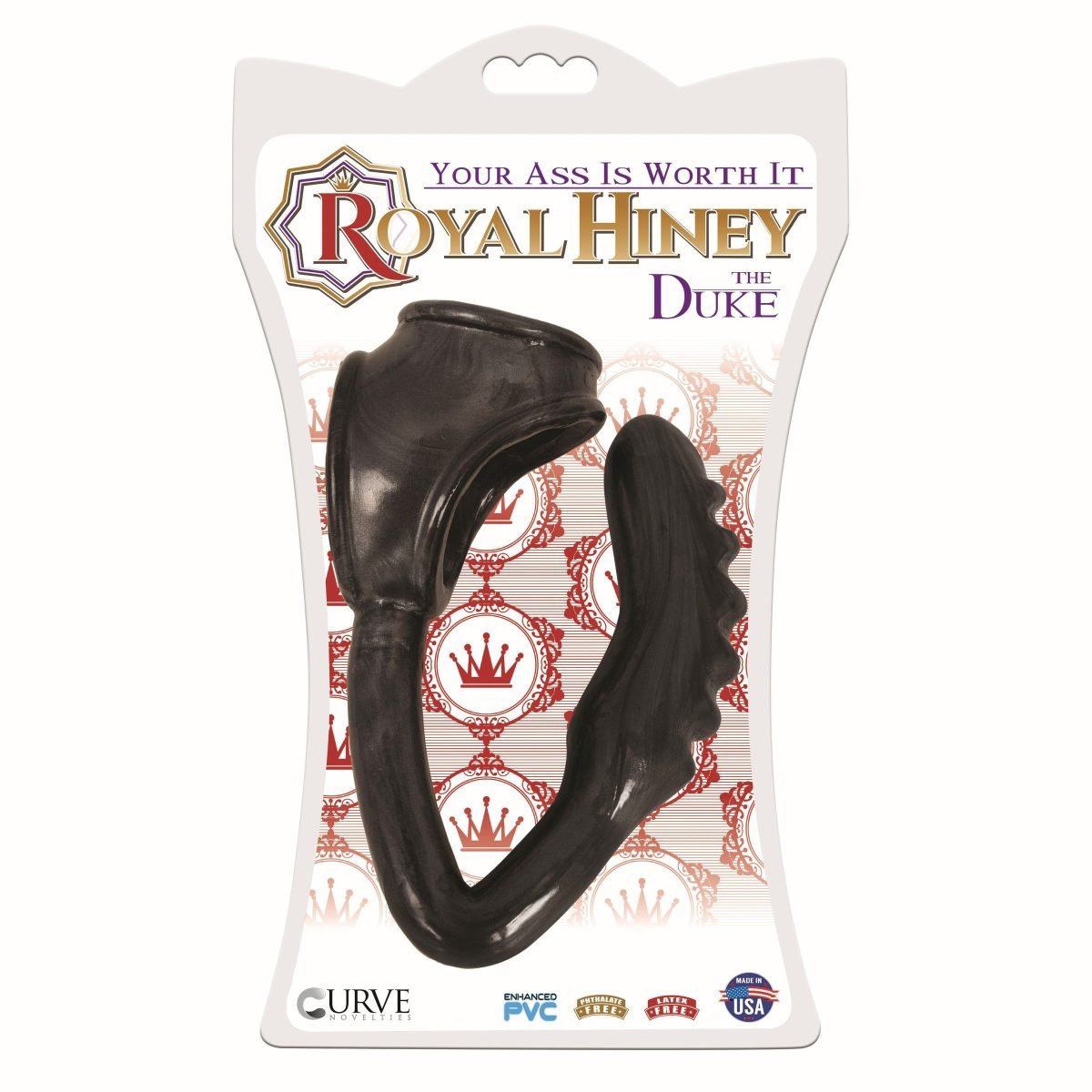 The Duke Cock and Ball Ring with Anal Plug -Black - Image 3