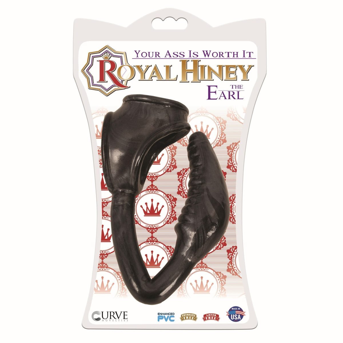The Earl Cock and Ball Ring with Anal Plug -Black - Image 3
