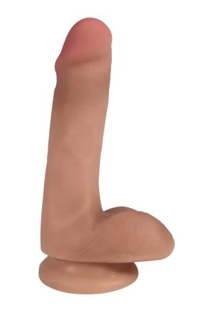 Easy Riders 6 Inch Dual Density Dildo With Balls - Flesh