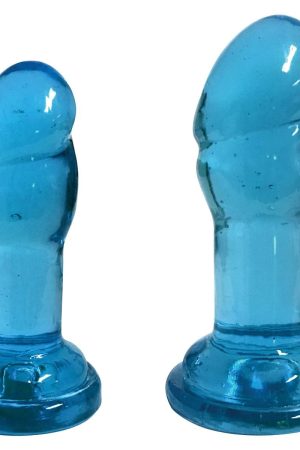 Lollicock Slim Stick Duo Suction Cup Dildos - Blue