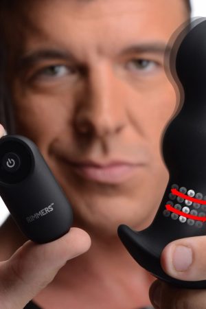 Gyro-I 10X Beaded Rimming Butt Plug with Remote Control