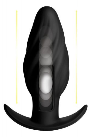 Kinetic Thumping 7X Swirled Anal Plug