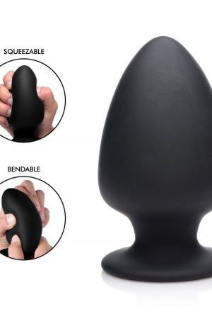 Squeezable Silicone Anal Plug - Large