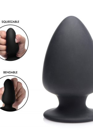 Squeezable Silicone Anal Plug - Medium