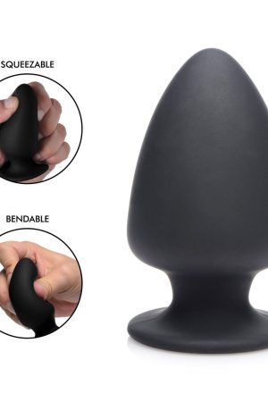 Squeezable Silicone Anal Plug - Small