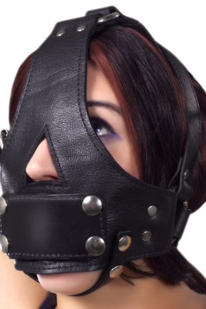 Strict Leather Bishop Head Harness with Removable Gag