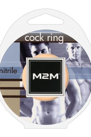 M2M 1.25" Nitrile Cock Ring - Nude