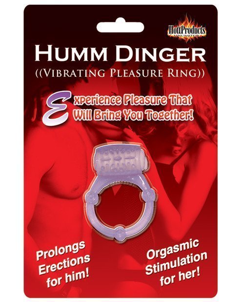 Humm Dinger Vibrating Cockring - Purple