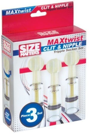 Size Matters Max Twist Triplets Nipple and Clit Suckers