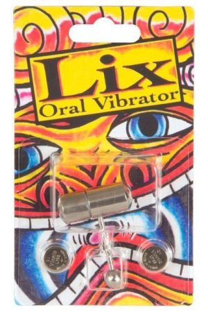 Lix Oral Vibrator Tongue Ring - Chrome