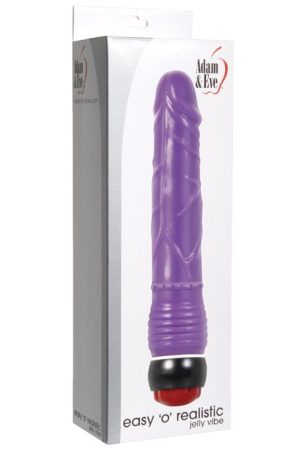 Adam & Eve Easy O Realistic Jelly Vibe - Purple