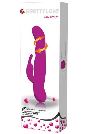 Pretty Love Mystic Rechargeable Rabbit - 30 Function Fuchsia