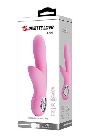 Pretty Love Carol Silicone Vibrator - 7 Function Pink