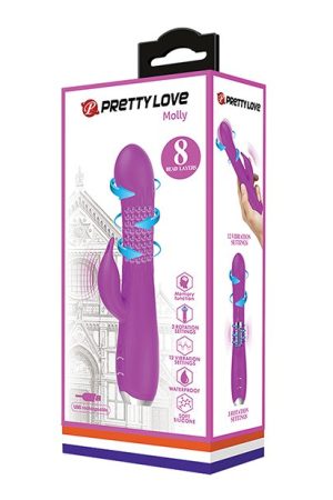 Pretty Love Molly Rotation Rabbit - Fuchsia