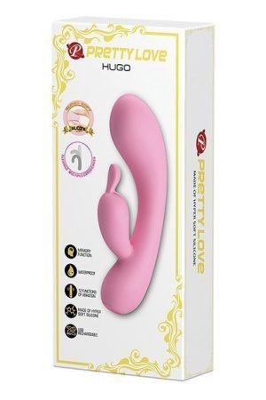 Pretty Love Hugo Liquid Silicone Rabbit - Pink