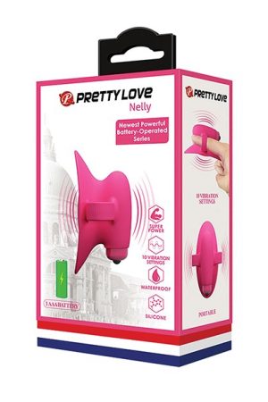Pretty Love Nelly Finger Battery Vibe - Pink