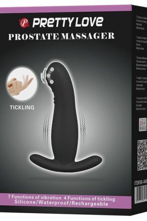 Pretty Love Eudora Vibrating Prostate Massager - 7 Function Black
