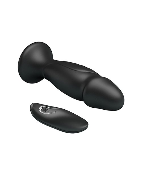 Mr. Play Phallic Vibrating Anal Plug - Black - Image 3