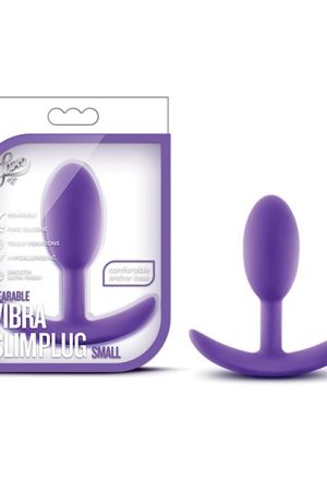 Blush Luxe Wearable Vibra Slim Plug Small - Purple