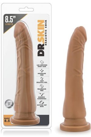 Blush Dr. Skin Realistic Cock Basic 8.5" - Mocha