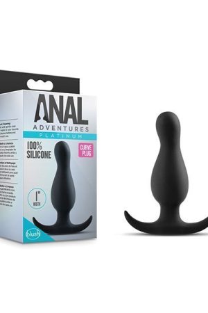 Blush Anal Adventures Curve Plug - Black