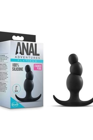 Blush Anal Adventures Stacked Plug - Black
