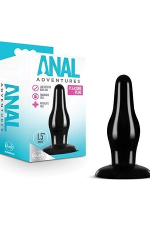 Blush Anal Adventures Pleasure Plug - Black