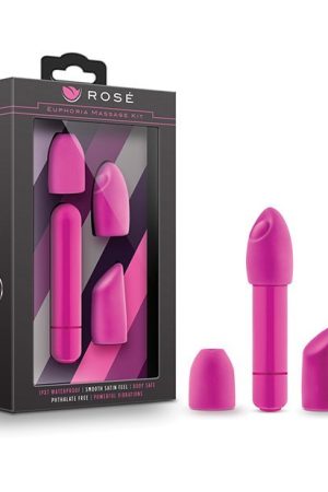 Blush Rose Euphoria Single Speed Bullet w/Tips - Pink