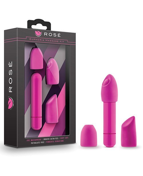 Blush Rose Euphoria Single Speed Bullet w/Tips - Pink