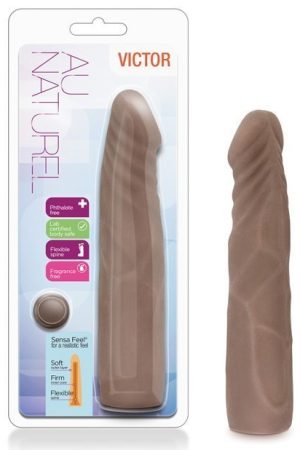 Blush Au Naturel Victor Dildo - Chocolate