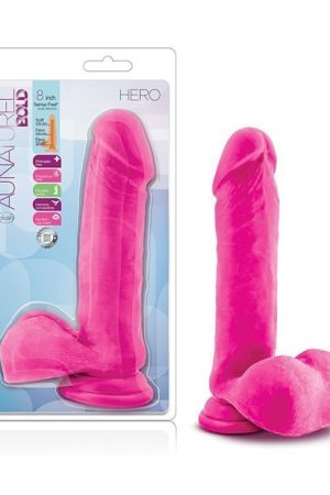 Blush Au Natural Bold Hero 8" Dildo - Pink
