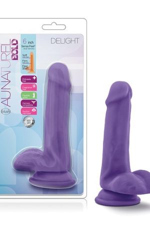 Blush Au Natural Bold Massive 6" Dildo - Purple